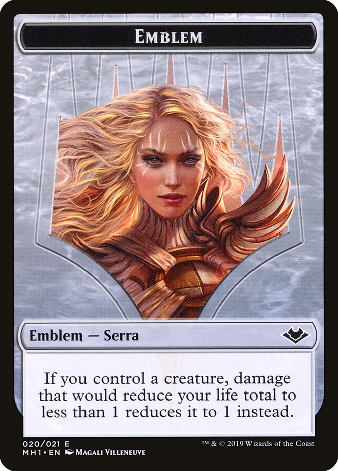 Serra the Benevolent Emblem [Modern Horizons Tokens] | Amazing Games TCG