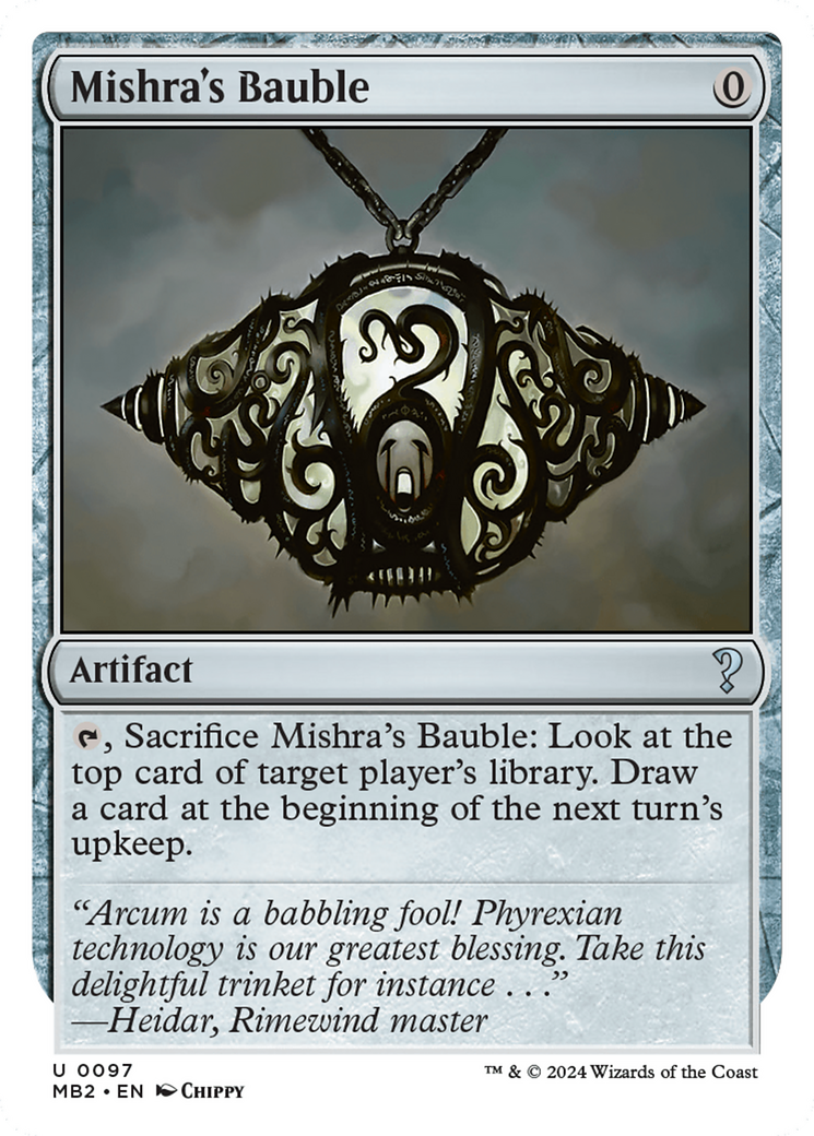 Mishra's Bauble (White Border) [Mystery Booster 2] | Amazing Games TCG