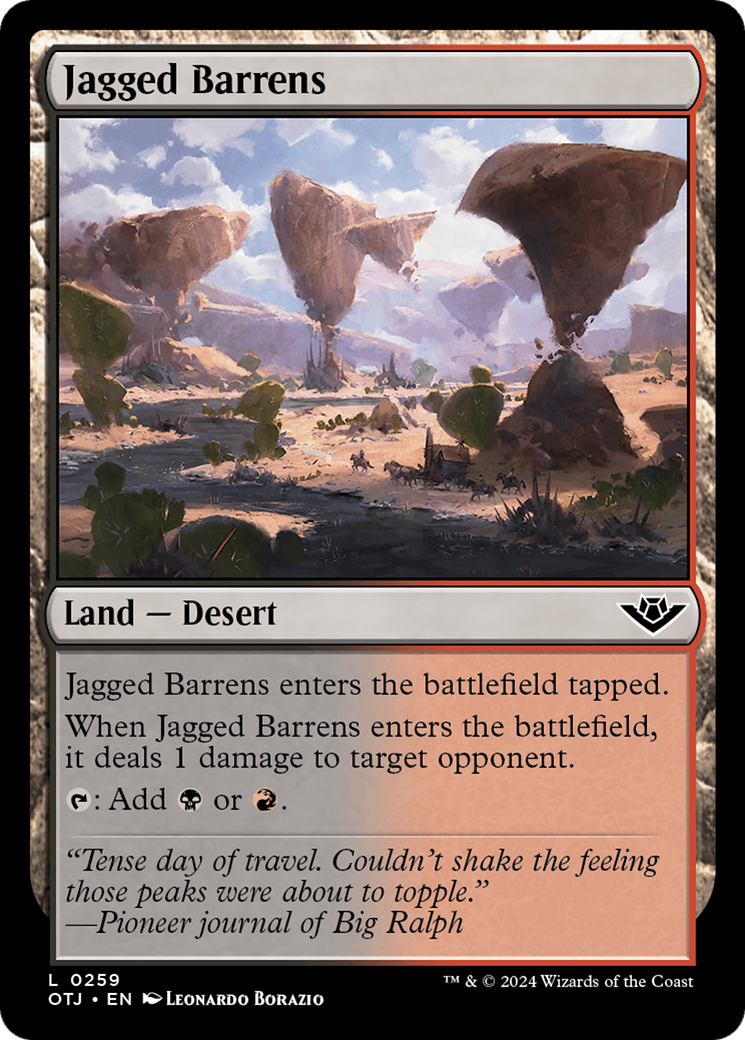 Jagged Barrens [Outlaws of Thunder Junction] | Amazing Games TCG