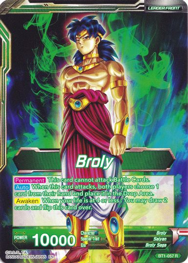 Broly // Broly, The Legendary Super Saiyan (Collector's Selection Vol. 1) (BT1-057) [Promotion Cards] | Amazing Games TCG