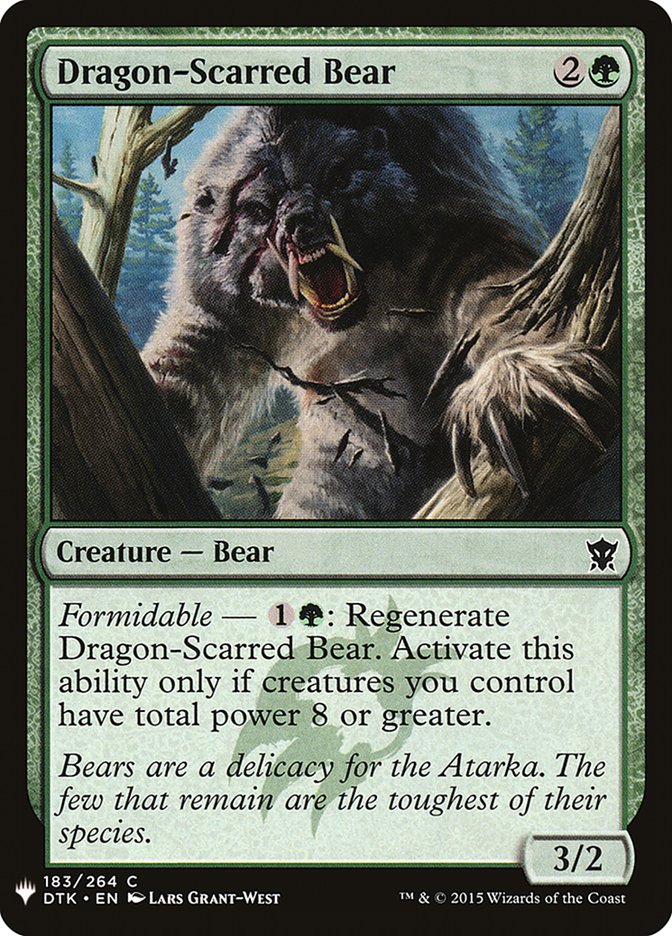 Dragon-Scarred Bear [Mystery Booster] | Amazing Games TCG