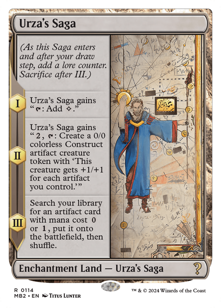 Urza's Saga (White Border) [Mystery Booster 2] | Amazing Games TCG