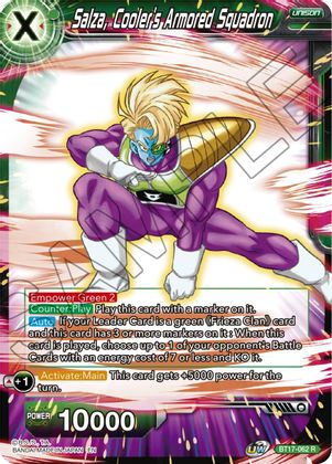 Salza, Cooler's Armored Squadron (BT17-062) [Ultimate Squad] | Amazing Games TCG