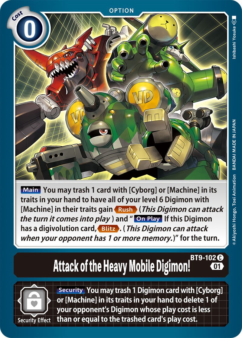 Attack of the Heavy Mobile Digimon! [BT9-102] [X Record] | Amazing Games TCG