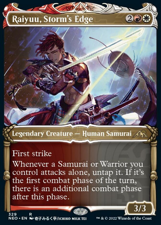 Raiyuu, Storm's Edge (Showcase Samurai) [Kamigawa: Neon Dynasty] | Amazing Games TCG