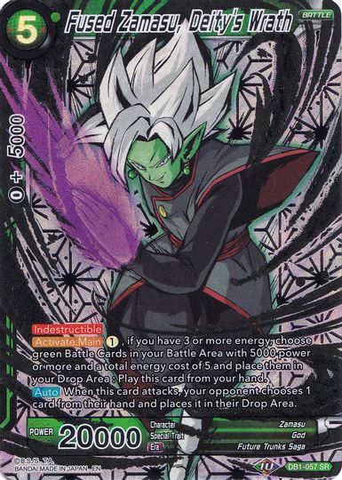 Fused Zamasu, Deity's Wrath (Collector's Selection Vol. 1) (DB1-057) [Promotion Cards] | Amazing Games TCG