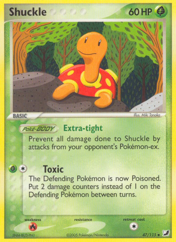 Shuckle (47/115) [EX: Unseen Forces] | Amazing Games TCG