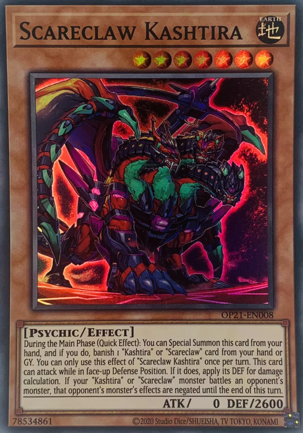 Scareclaw Kashtira [OP21-EN008] Super Rare | Amazing Games TCG