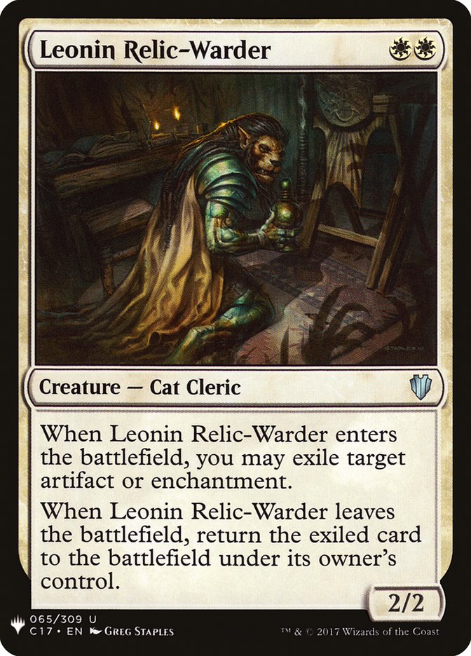 Leonin Relic-Warder [Mystery Booster] | Amazing Games TCG