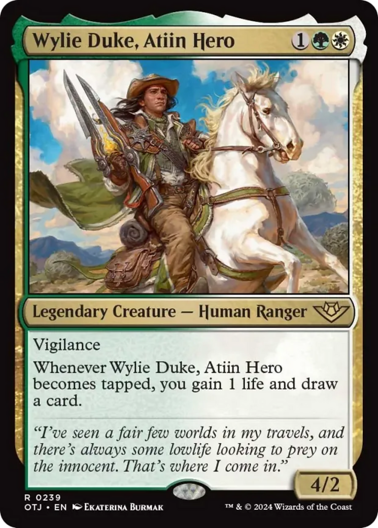 Wylie Duke, Atiin Hero [Outlaws of Thunder Junction] | Amazing Games TCG