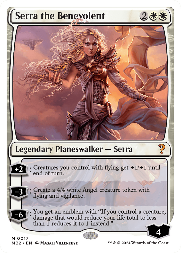 Serra the Benevolent (White Border) [Mystery Booster 2] | Amazing Games TCG