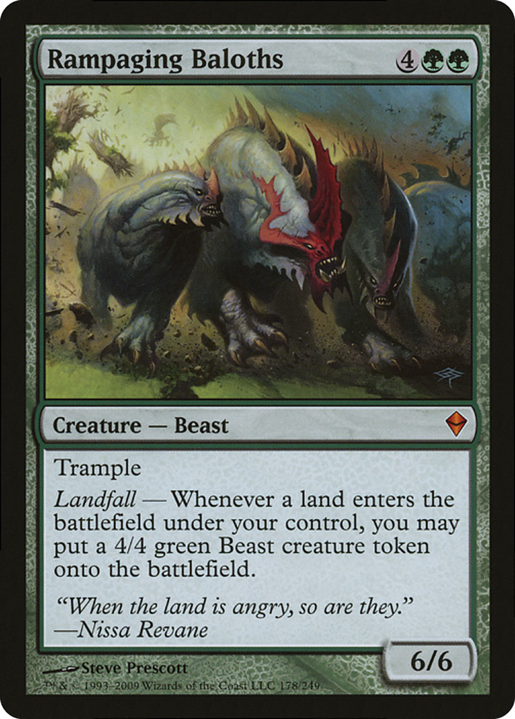 Rampaging Baloths (Zendikar) (Oversized) [Oversize Cards] | Amazing Games TCG