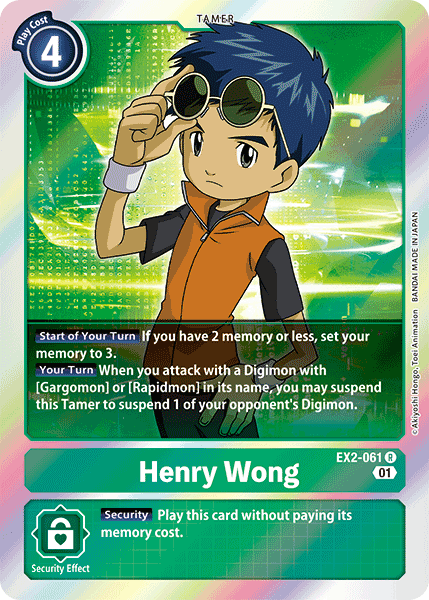 Henry Wong [EX2-061] [Digital Hazard] | Amazing Games TCG