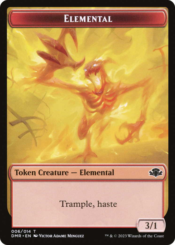 Elemental Token [Dominaria Remastered Tokens] | Amazing Games TCG