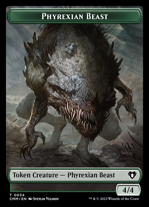 Eldrazi Scion // Phyrexian Beast Double-Sided Token [Commander Masters Tokens] | Amazing Games TCG