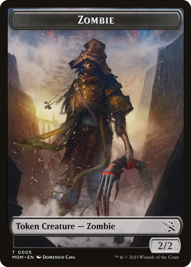 Elemental (02) // Zombie Double-Sided Token [March of the Machine Tokens] | Amazing Games TCG