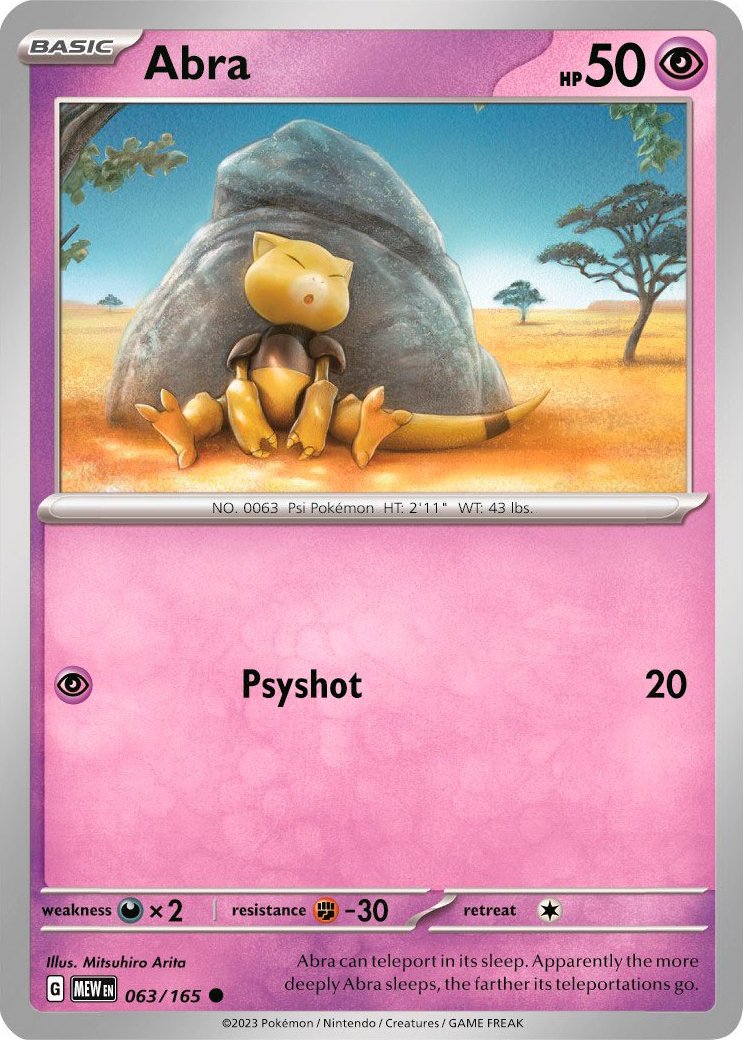 Abra (063/165) [Scarlet & Violet: 151] | Amazing Games TCG