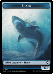 Bird (011) // Shark Double-Sided Token [Bloomburrow Commander Tokens] | Amazing Games TCG