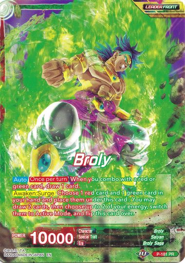 Broly // Broly, Surge of Brutality (Collector's Selection Vol. 1) (P-181) [Promotion Cards] | Amazing Games TCG
