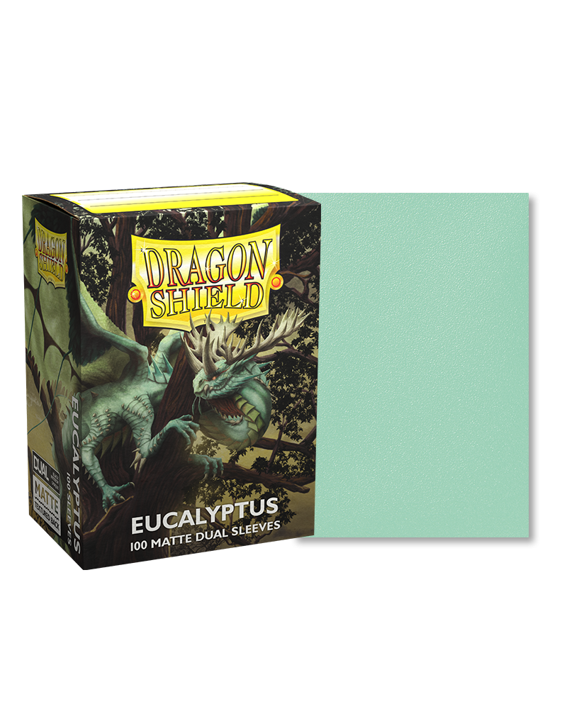 Dragon Shield Standard Dual Matte Eucalyptus - (100ct) | Amazing Games TCG