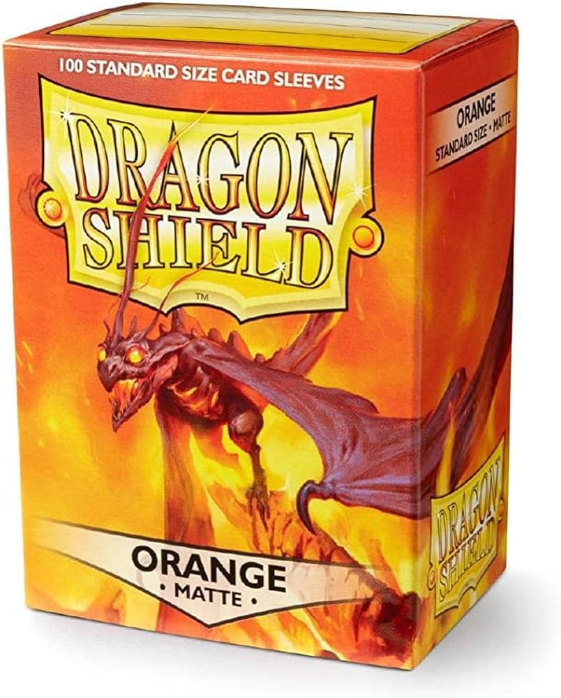 Dragon Shield Standard Matte Orange ‘Usaqin’ – (100ct) | Amazing Games TCG