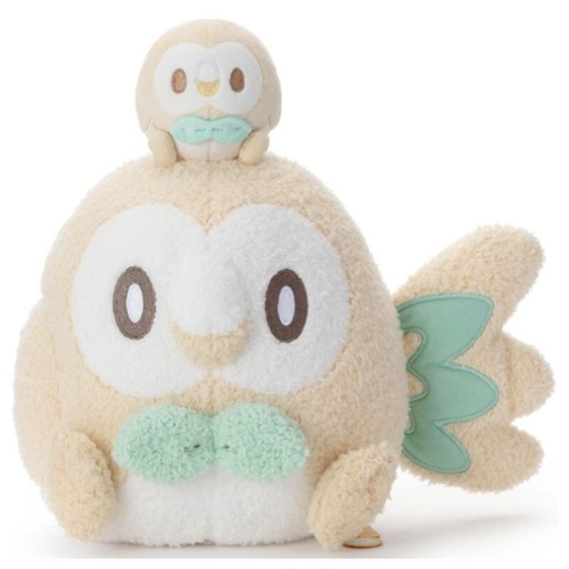 Pokemon Plush (Pokepeace) Rowlet with Mini Plush