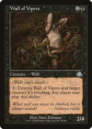 Wall of Vipers [Prophecy] | Amazing Games TCG