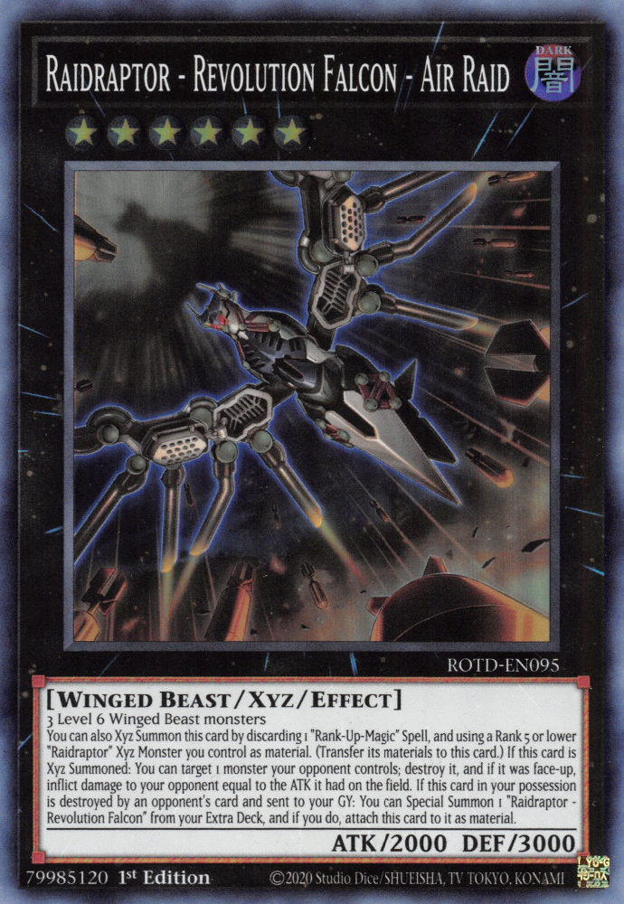 Raidraptor - Revolution Falcon - Air Raid [ROTD-EN095] Super Rare | Amazing Games TCG