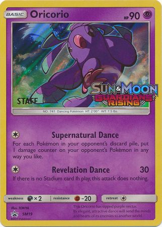 Oricorio (SM19) (Staff Prerelease Promo) [Sun & Moon: Black Star Promos] | Amazing Games TCG