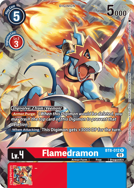 Flamedramon [BT8-012] (Alternate Art) [New Awakening] | Amazing Games TCG