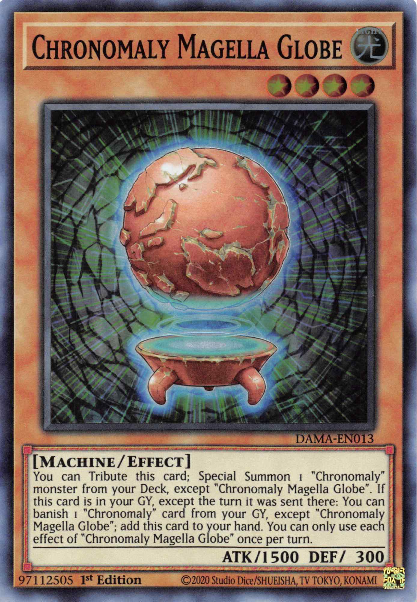 Chronomaly Magella Globe [DAMA-EN013] Super Rare | Amazing Games TCG