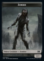 Zombie // Phyrexian Golem Double-sided Token [Double Masters 2022 Tokens] | Amazing Games TCG
