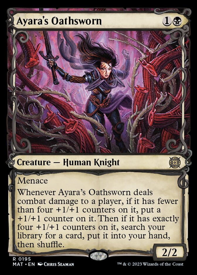 Ayara's Oathsworn (Showcase Halo Foil) [March of the Machine: The Aftermath] | Amazing Games TCG