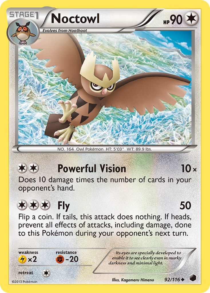 Noctowl (92/116) [Black & White: Plasma Freeze] | Amazing Games TCG