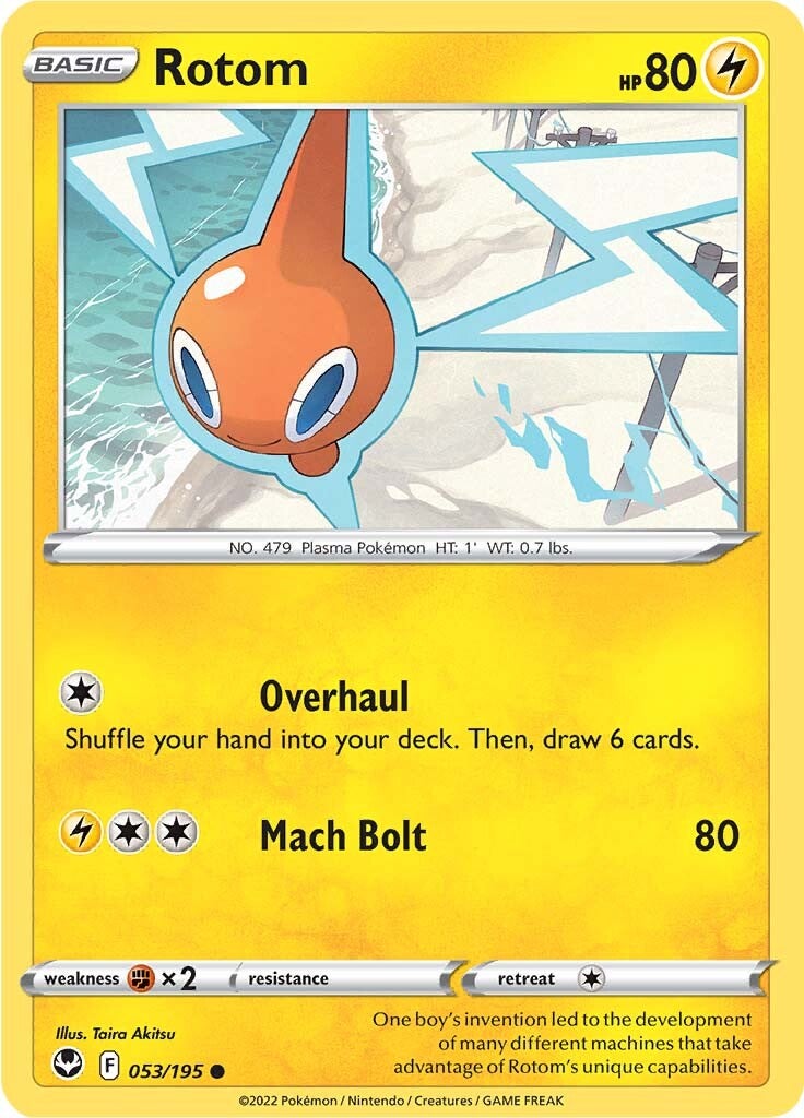 Rotom (053/195) [Sword & Shield: Silver Tempest] | Amazing Games TCG