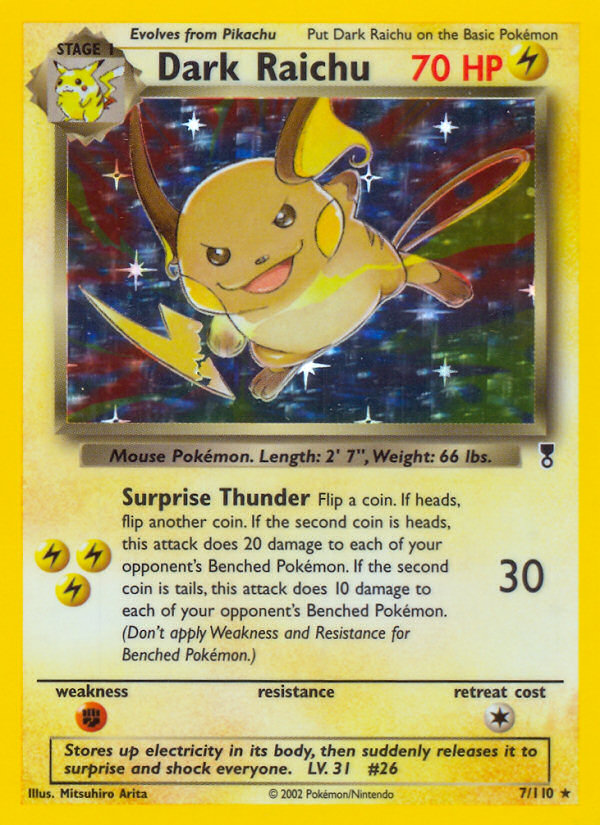 Dark Raichu (7/110) [Legendary Collection] | Amazing Games TCG