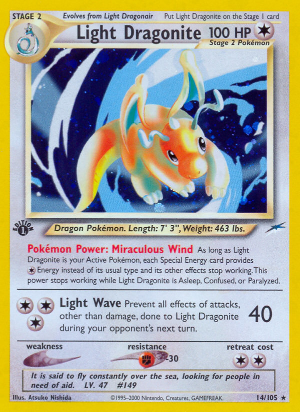 Light Dragonite (14/105) [Neo Destiny 1st Edition] | Amazing Games TCG