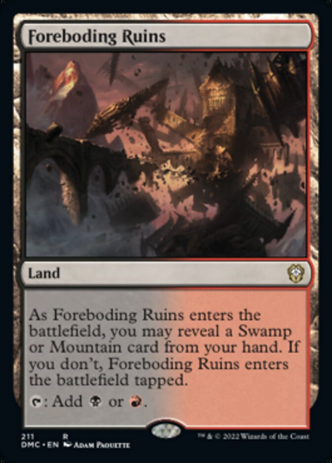 Foreboding Ruins [Dominaria United Commander] | Amazing Games TCG