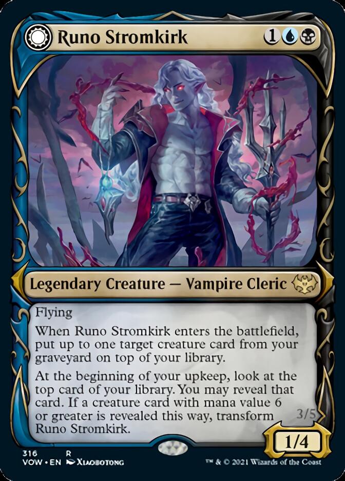 Runo Stromkirk // Krothuss, Lord of the Deep (Showcase Fang Frame) [Innistrad: Crimson Vow] | Amazing Games TCG