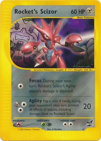 Rocket's Scizor (4) (Winner) [Best of Promos] | Amazing Games TCG