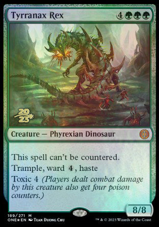 Tyrranax Rex [Phyrexia: All Will Be One Prerelease Promos] | Amazing Games TCG