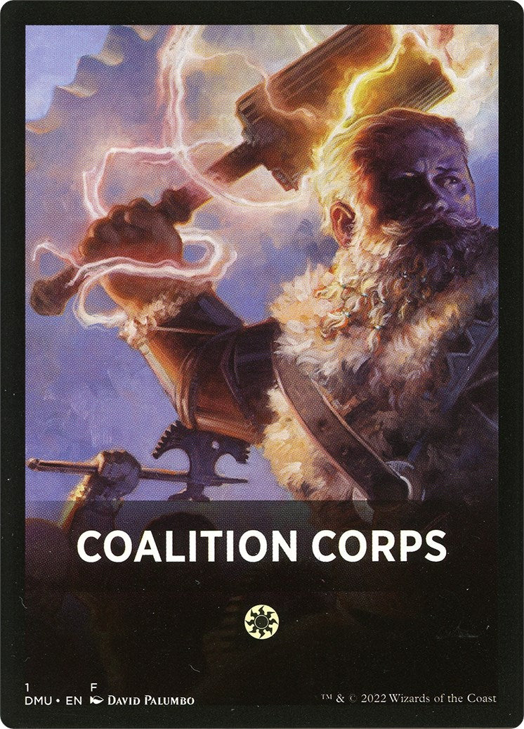 Coalition Corps Theme Card [Dominaria United Tokens] | Amazing Games TCG