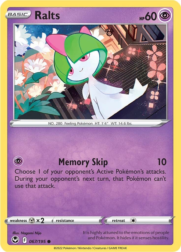 Ralts (067/195) [Sword & Shield: Silver Tempest] | Amazing Games TCG