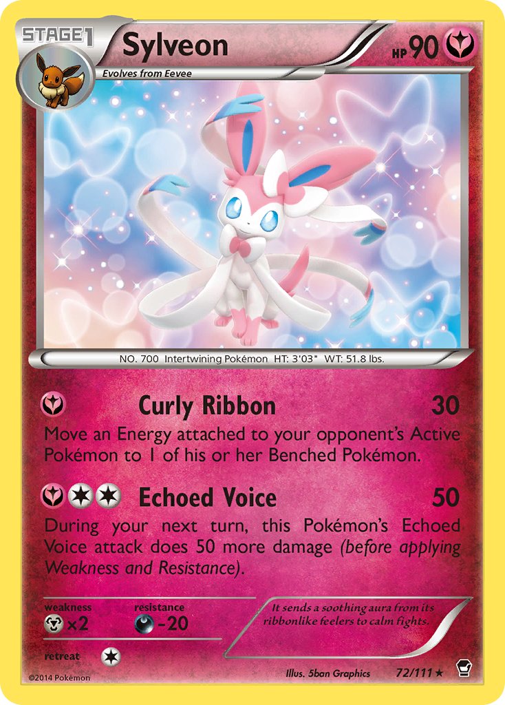 Sylveon (72/111) (Theme Deck Exclusive) [XY: Furious Fists] | Amazing Games TCG