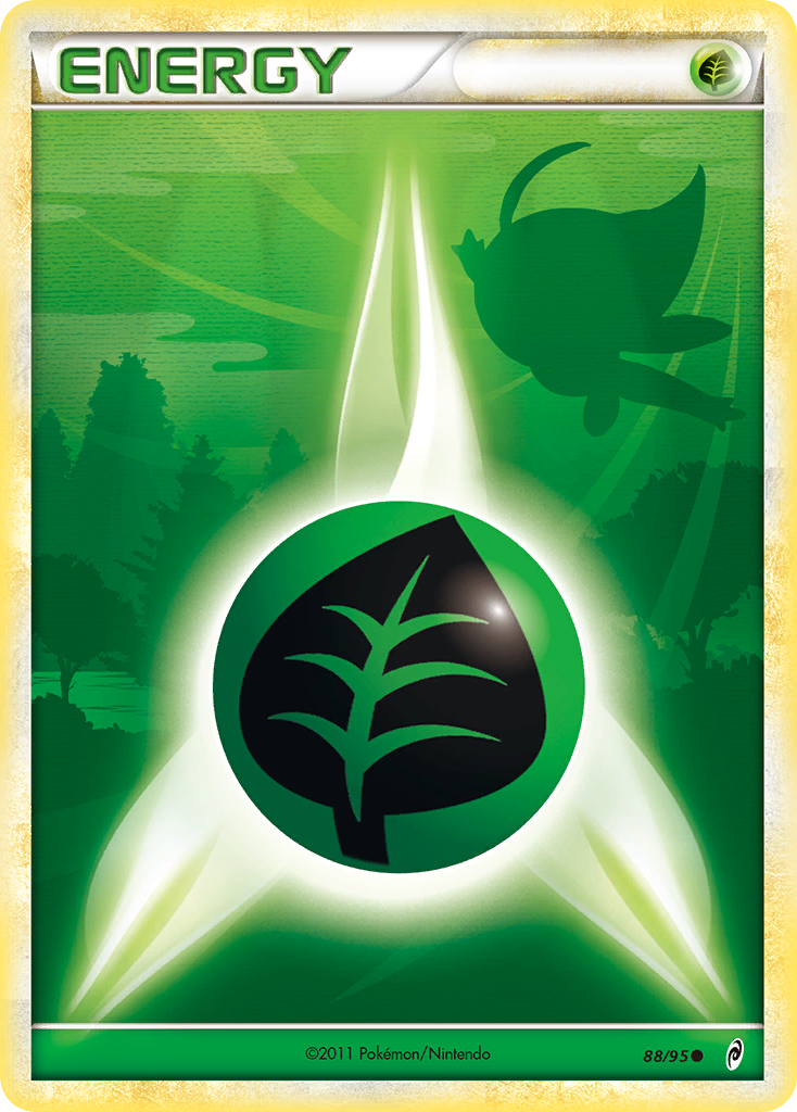 Grass Energy (88/95) [HeartGold & SoulSilver: Call of Legends] | Amazing Games TCG