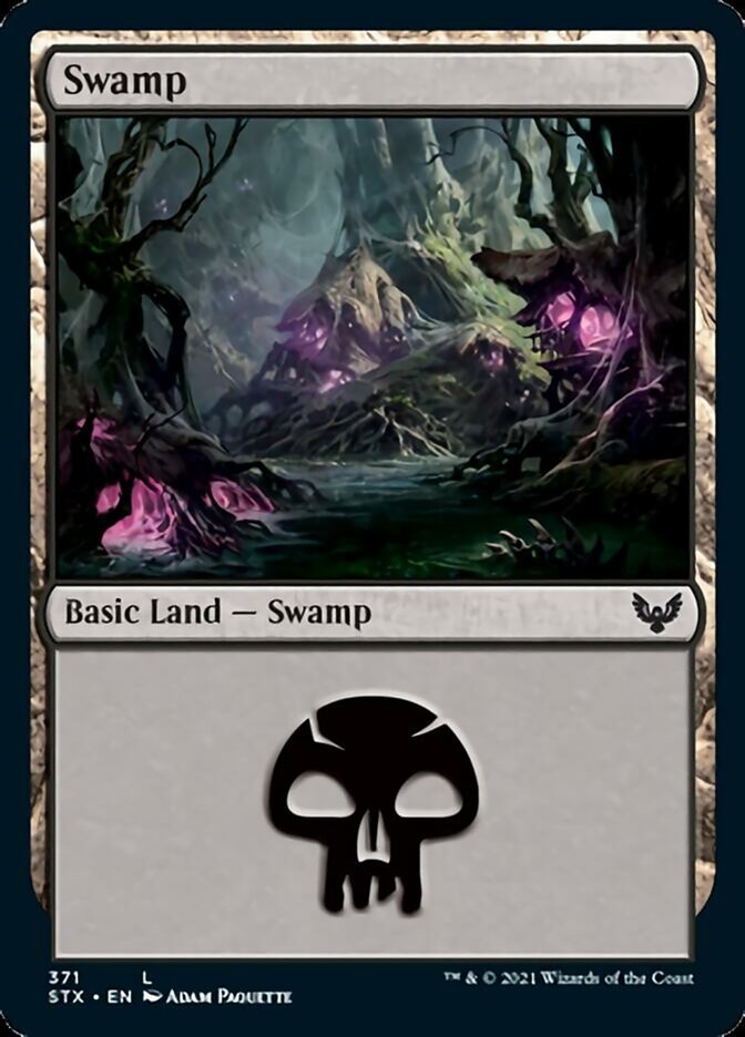 Swamp (#371) [Strixhaven: School of Mages] | Amazing Games TCG
