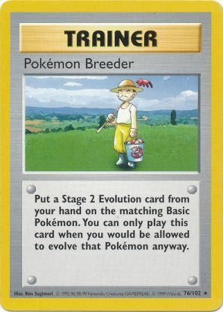 Pokemon Breeder (76/102) [Base Set Shadowless Unlimited] | Amazing Games TCG