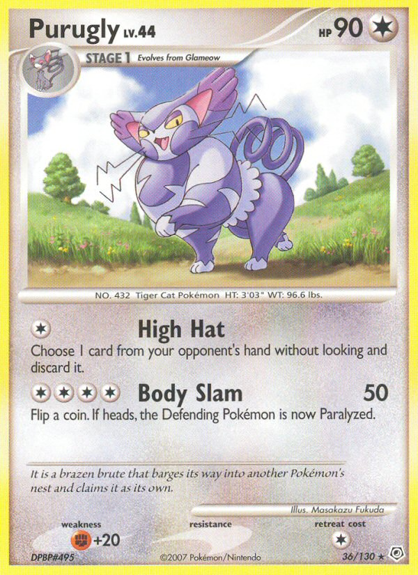 Purugly (36/130) [Diamond & Pearl: Base Set] | Amazing Games TCG