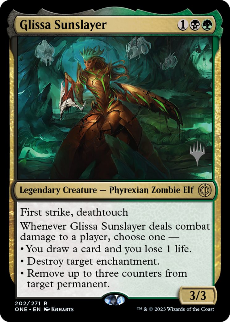 Glissa Sunslayer (Promo Pack) [Phyrexia: All Will Be One Promos] | Amazing Games TCG