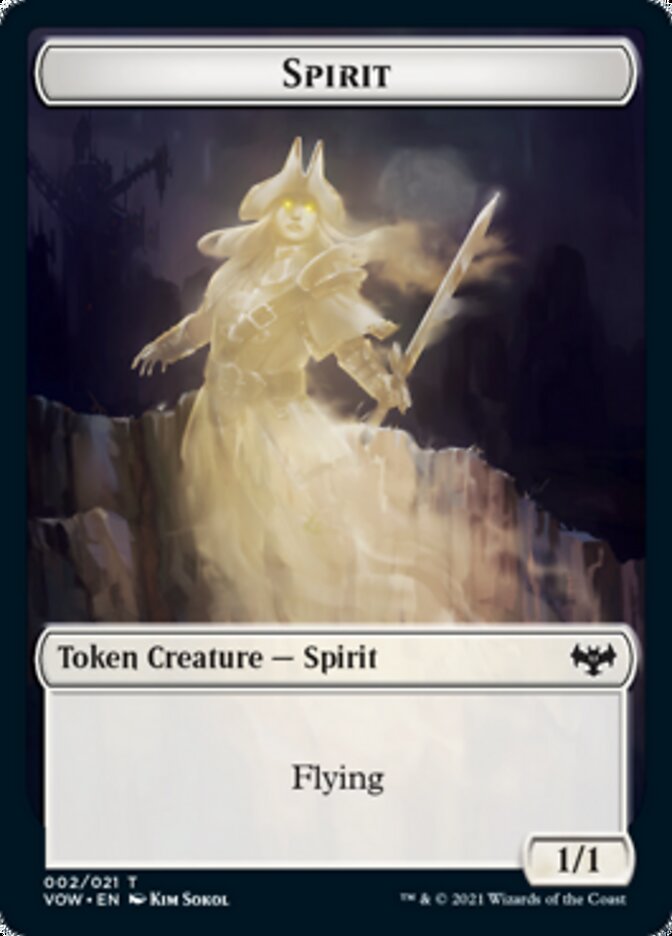 Spirit Token (002) [Innistrad: Crimson Vow Tokens] | Amazing Games TCG